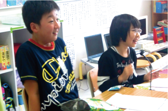 対話を楽しむ子どもたち